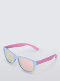John Lewis kids colourblock mirrored sunglasses purple, imported from the UK