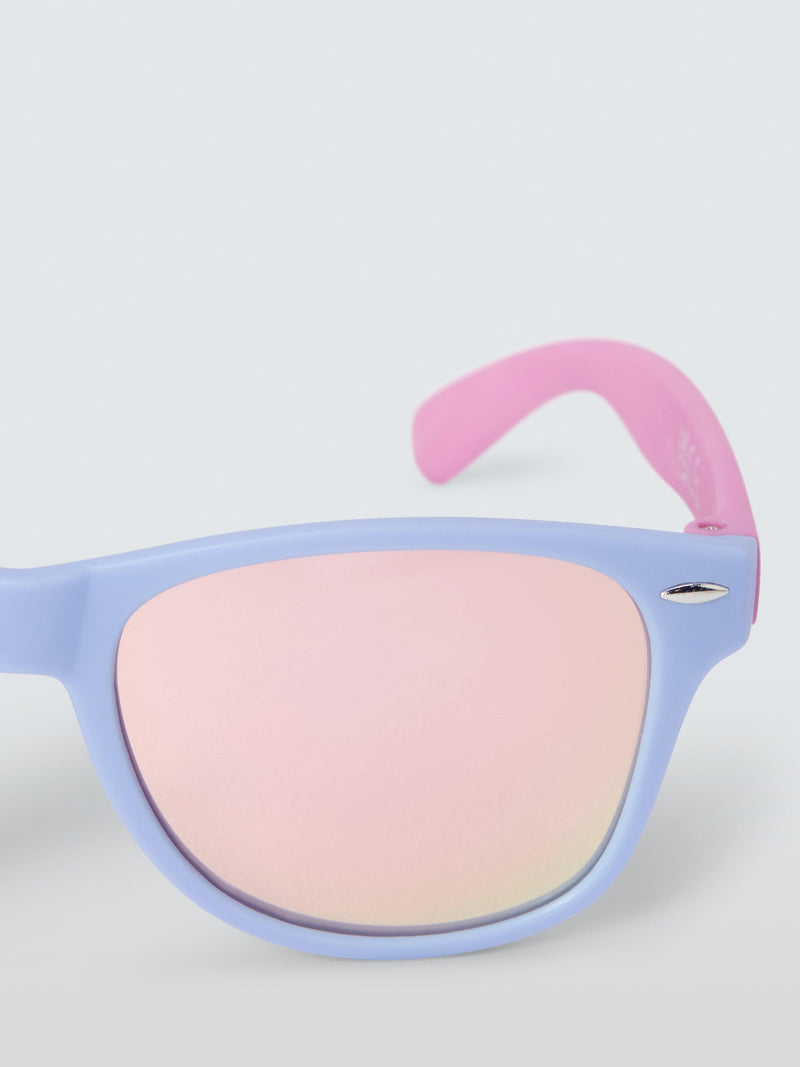 John Lewis kids colourblock mirrored sunglasses purple, imported from the UK