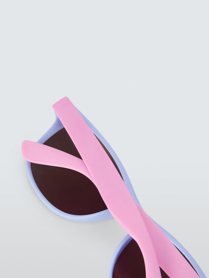 John Lewis kids colourblock mirrored sunglasses purple, imported from the UK