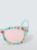 John Lewis kids sunglasses leopard floral green (British brand)