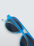 John Lewis Kids' Ombre Aviator Sunglasses blue, imported from the UK