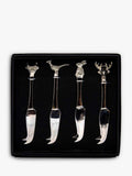 Selbrae House mini cheese knives set of 4 with animal motifs (British brand)
