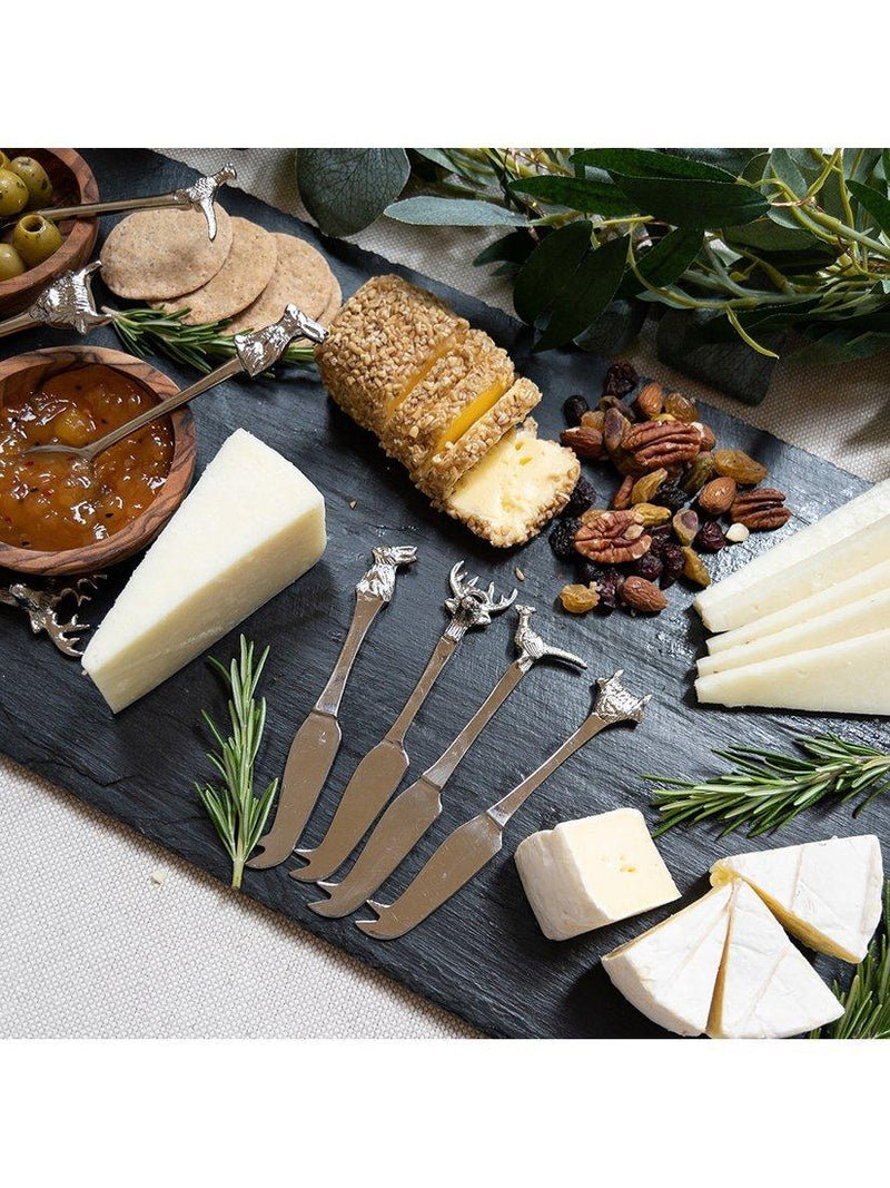 Selbrae House mini cheese knives set of 4 with animal motifs (British brand)