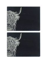 John Lewis Selbrae House Highland Cow Slate Placemat Set of 2- Buy online at McGrocer