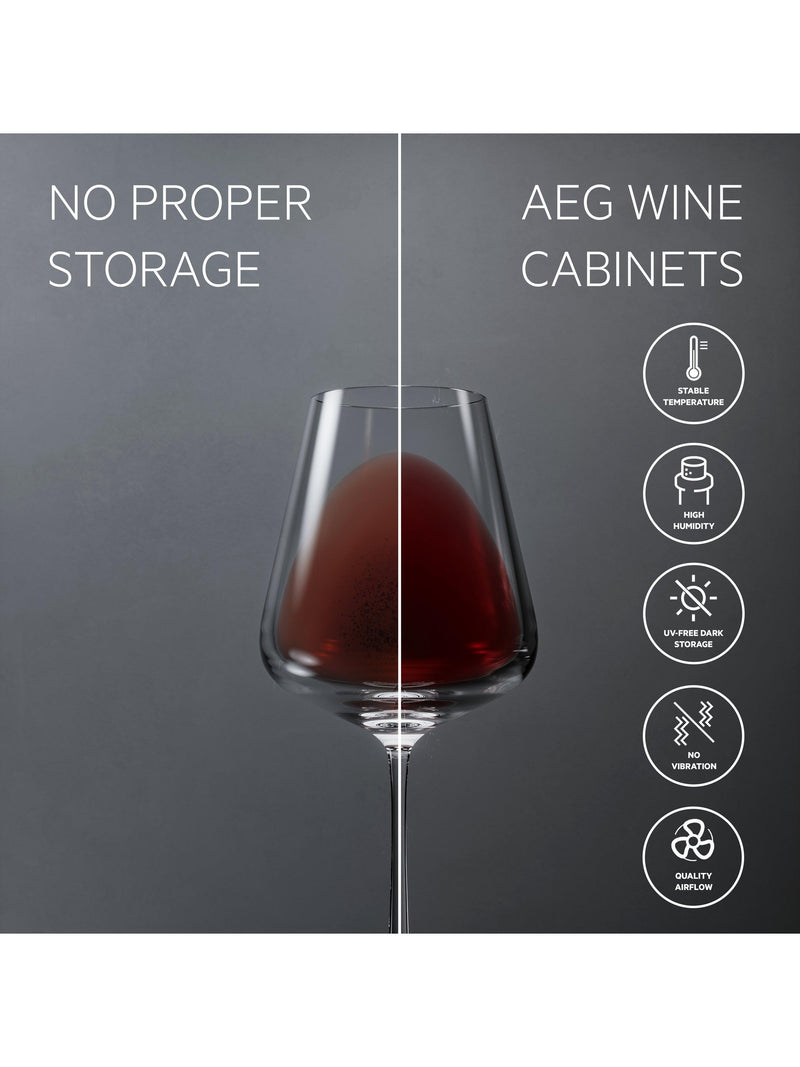 AEG 8000 integrated wine cabinet 40 bottles, UK version