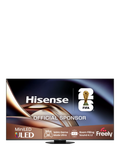 Hisense 55U8QTUK (2025) ULED MiniLED HDR 4K Ultra HD Smart TV, 55 inch, Black