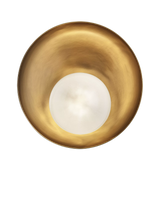 John Lewis Industville Hayle Outdoor/Bathroom Wall Light, Brass- Buy online at McGrocer
