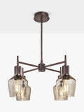 Industville pendant light 4-arm schoolhouse shade (British brand)