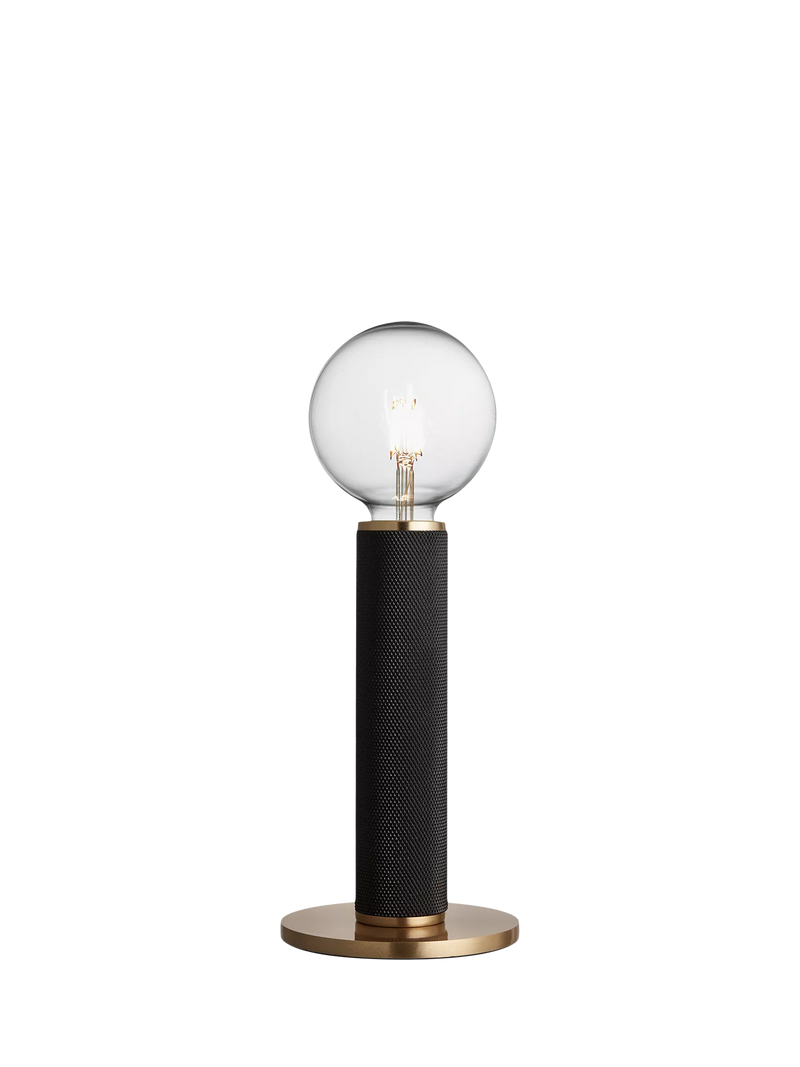 Industville Knurled Edison Table Lamp medium aluminium - British product