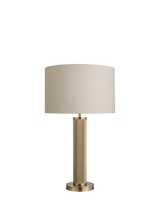 John Lewis Industville Knurled Pillar Table Lamp, Brass- Buy online at McGrocer