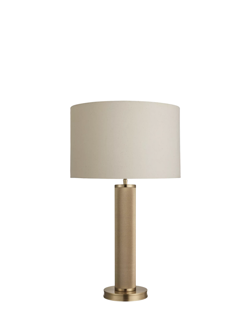 Industville pillar table lamp brass H62.5cm, imported from the UK