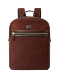 OSPREY LONDON Mocha Suede Backpack Bitter Chocolate - British product