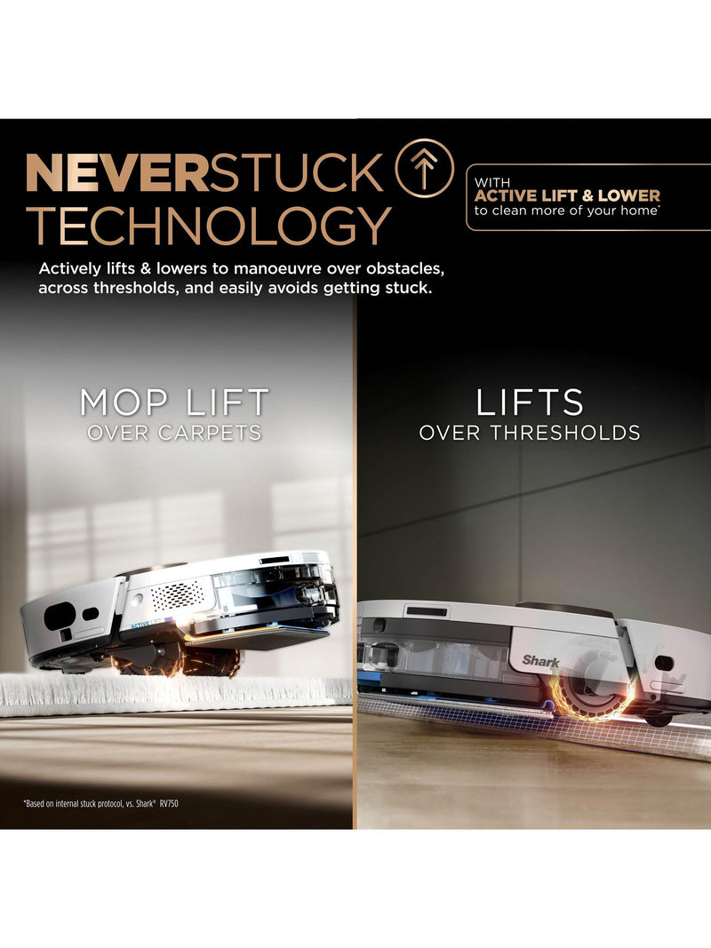 Shark PowerDetect NeverTouch Pro 2-in-1 robot vacuum and mop - British product