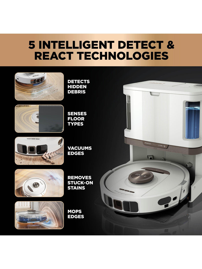 Shark PowerDetect NeverTouch Pro 2-in-1 robot vacuum and mop - British product