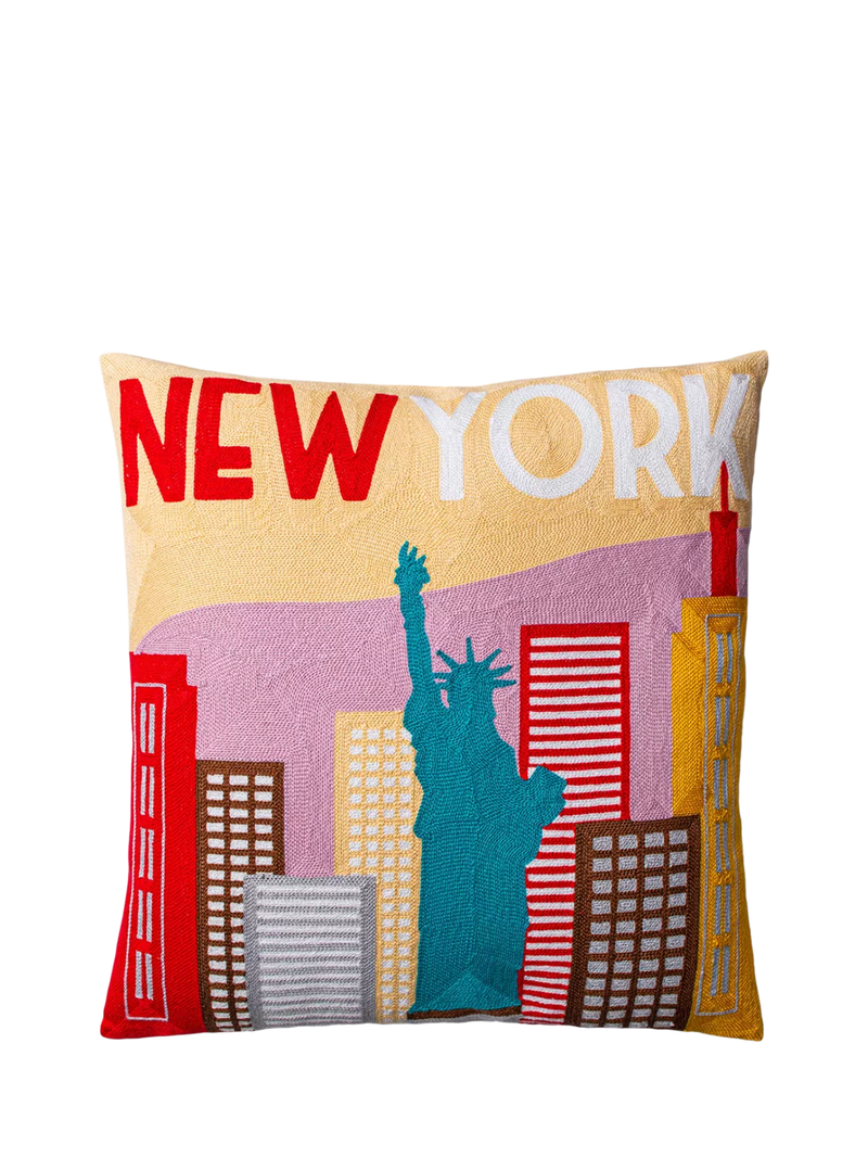 The Pillow Drop New York cushion 45x45cm, imported from the UK