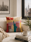 The Pillow Drop New York cushion 45x45cm, imported from the UK