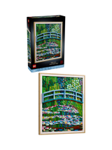John Lewis LEGO Art 31220 Claude Monet Bridge over a Pond of Water Lilies Wall Art Building Toy- Buy online at McGrocer