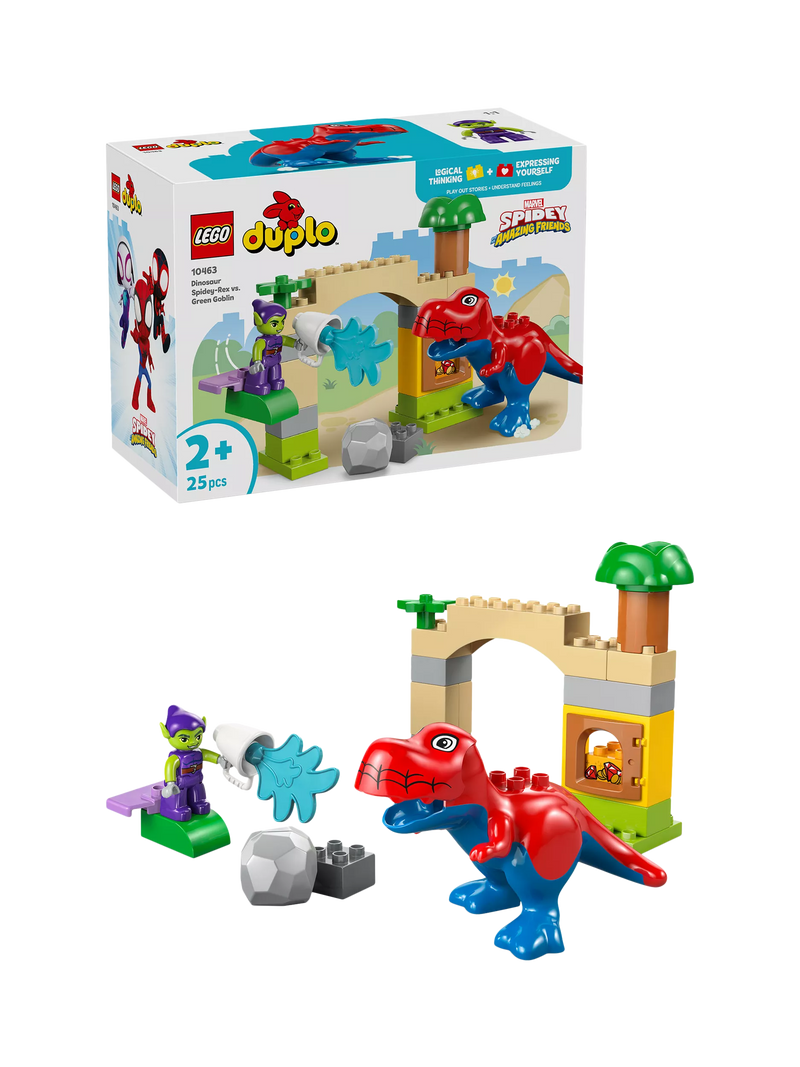 LEGO DUPLO Marvel Spidey-Rex T. rex building toy (British brand)