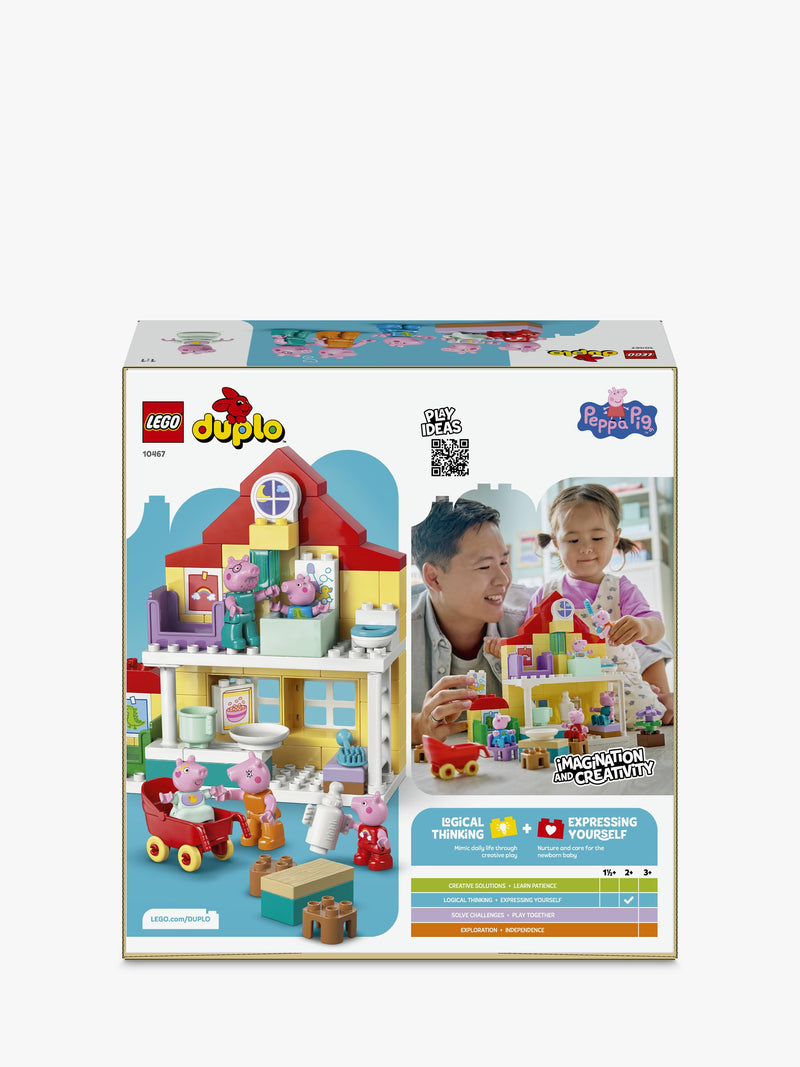 LEGO DUPLO Peppa Pig Family House 84-piece toy, imported from the UK