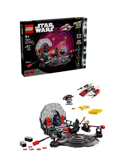 John Lewis LEGO Star Wars SMART Play Throne Room Duel & A-Wing Interactive Building Toy- Buy online at McGrocer