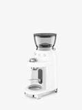 Smeg coffee grinder in white, imported from the UK