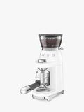 Smeg coffee grinder in white, imported from the UK
