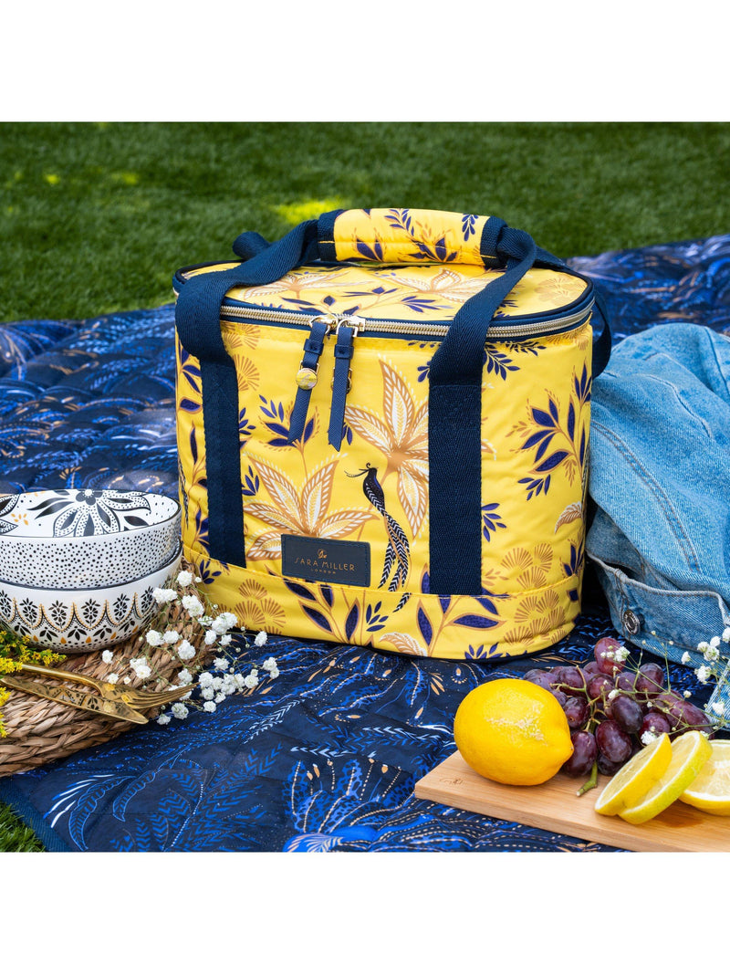 Sara Miller picnic cooler bag, 8L, yellow - British product