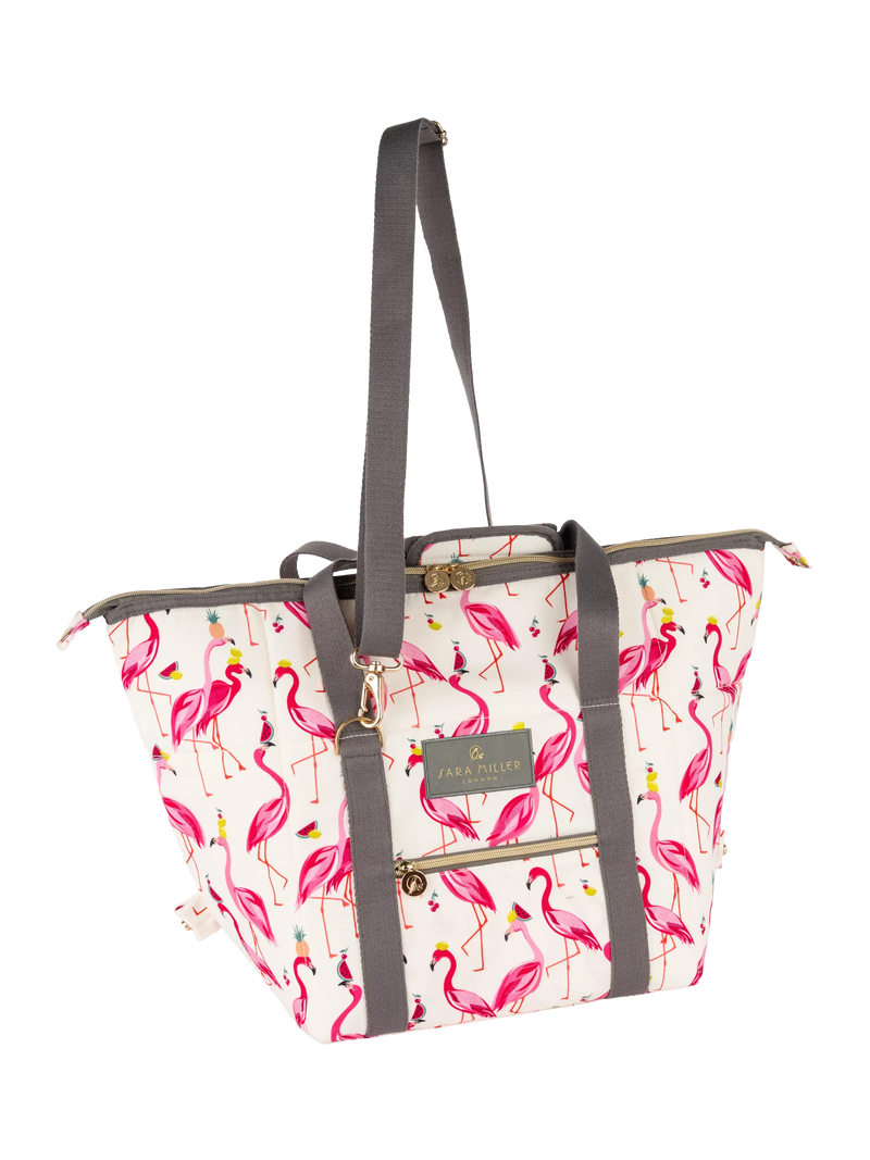 Sara Miller Flamingo convertible cooler bag 20L pink - British product