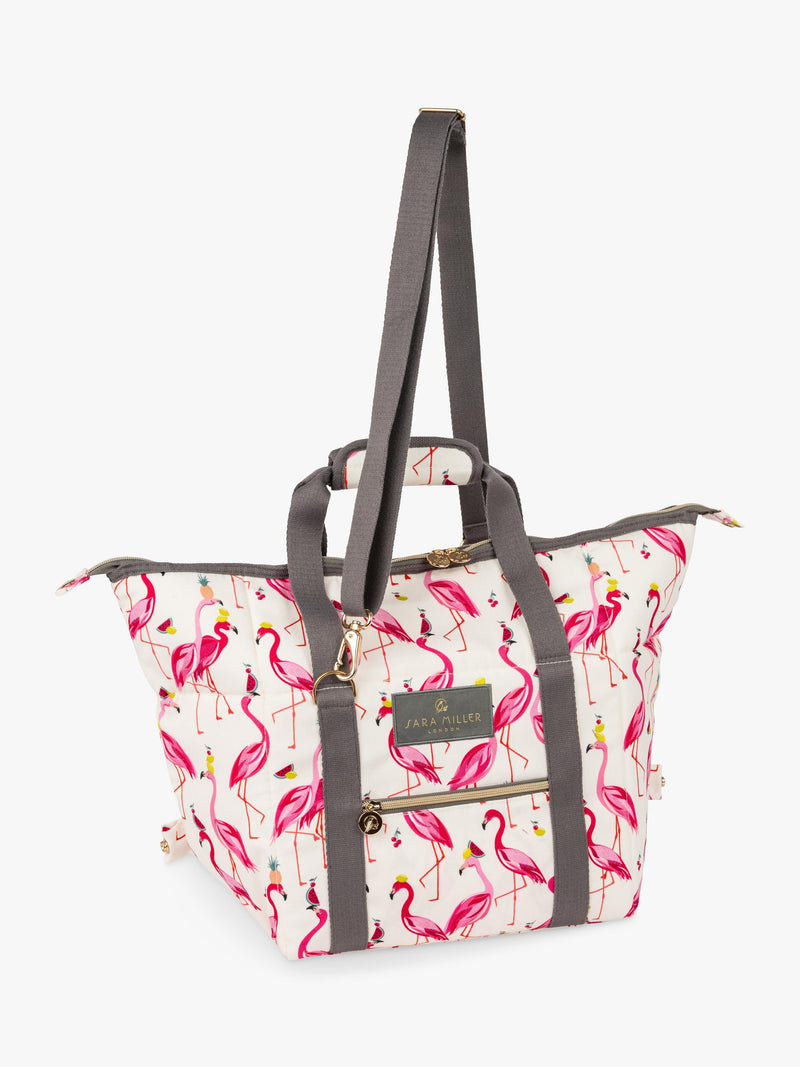 Sara Miller Flamingo convertible cooler bag 20L pink - British product