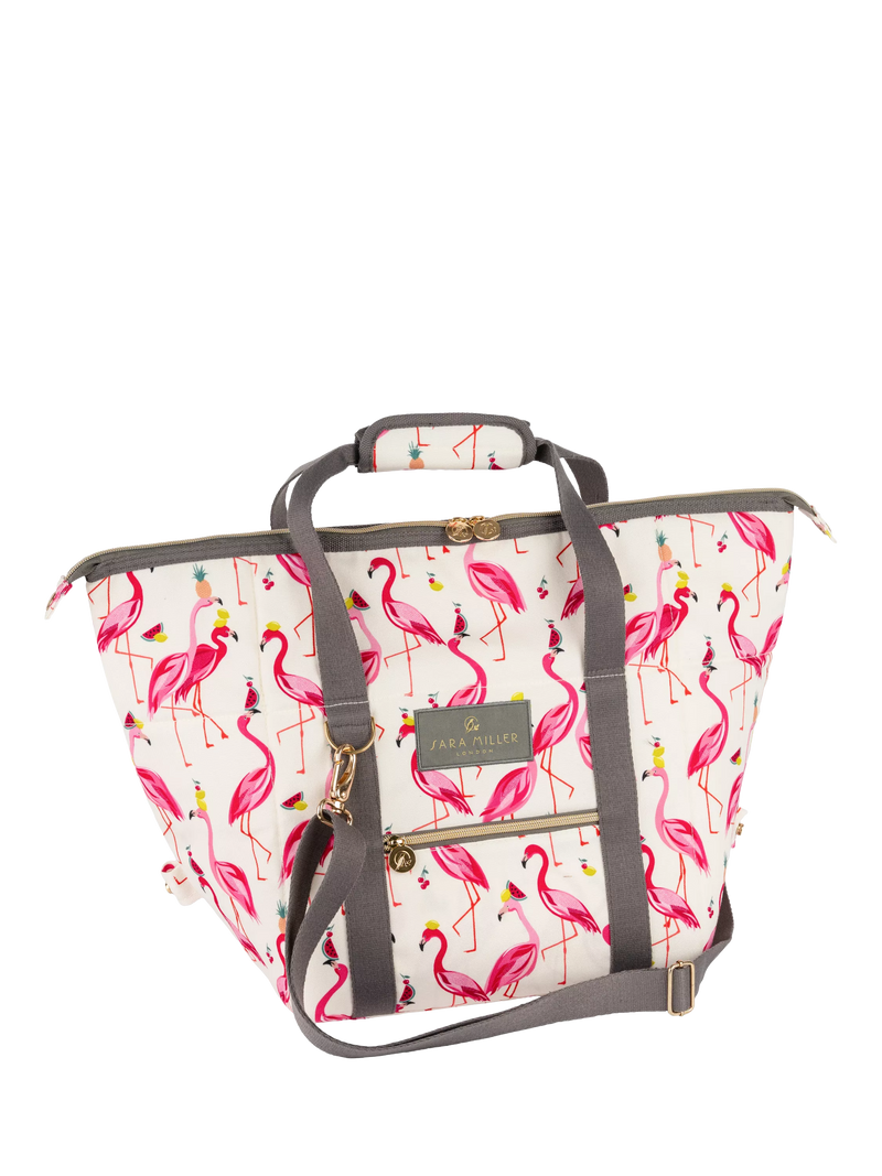 Sara Miller Flamingo convertible cooler bag 20L pink - British product