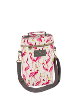 John Lewis Sara Miller Flamingo 2 Bottle Picnic Cooler Bag, 2L, Pink- Buy online at McGrocer