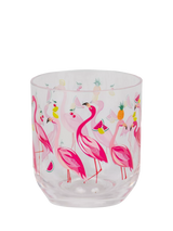 John Lewis Sara Miller Flamingo Plastic Picnic Tumbler, Pink, 400ml- Buy online at McGrocer