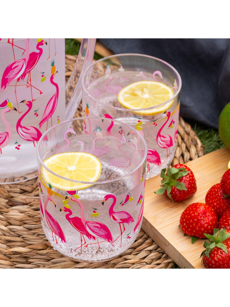 Sara Miller Flamingo pink tumbler 400ml - British product