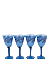 John Lewis Sara Miller Anniversary Plastic Picnic Wine Glasses, Blue, 450ml, Set of 4- Buy online at McGrocer