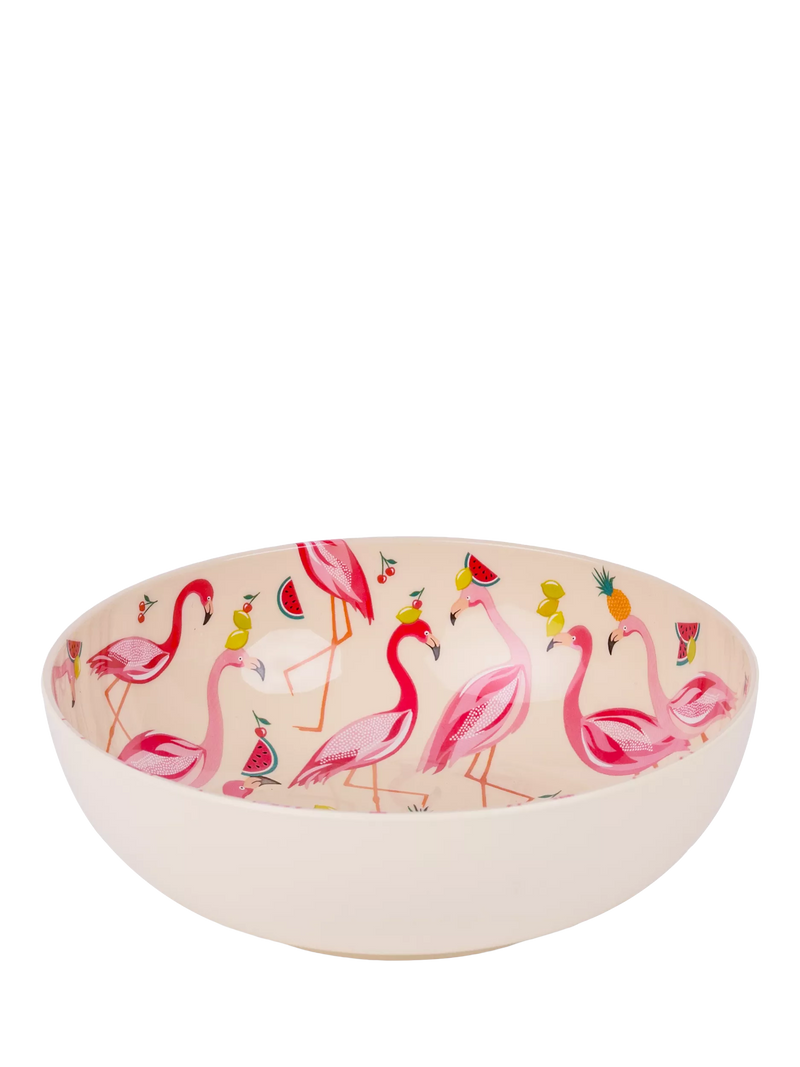 Sara Miller Flamingo plastic pasta bowl 18.5cm, UK version
