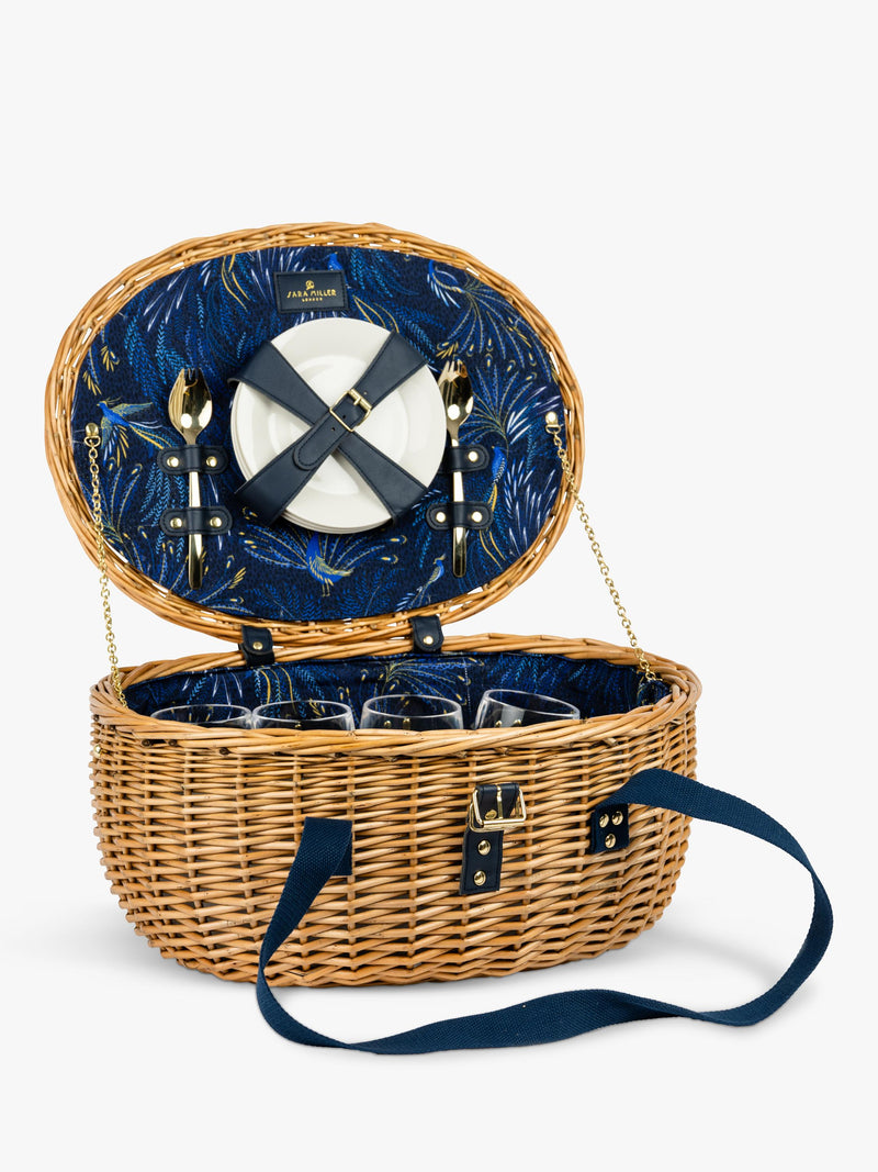 Sara Miller anniversary picnic hamper for 4 person (British brand)