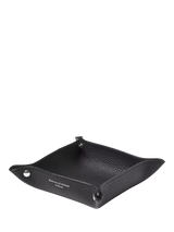 John Lewis Aspinal of London Medium Soft Leather Tidy Tray, Black- Buy online at McGrocer