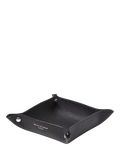 Aspinal of London Medium Soft Leather Tidy Tray, Black
