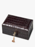 Aspinal of London three-piece leather watch box in Amazon Brown (British brand)