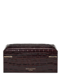 Aspinal of London three-piece leather watch box in Amazon Brown (British brand)