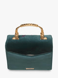 Aspinal of London velvet cross body bag peacock (British brand)