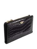 Aspinal of London Mayfair wallet in black, imported from the UK