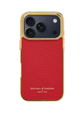 Aspinal of London Cardinalred leather case for iPhone 17 Pro, British brand