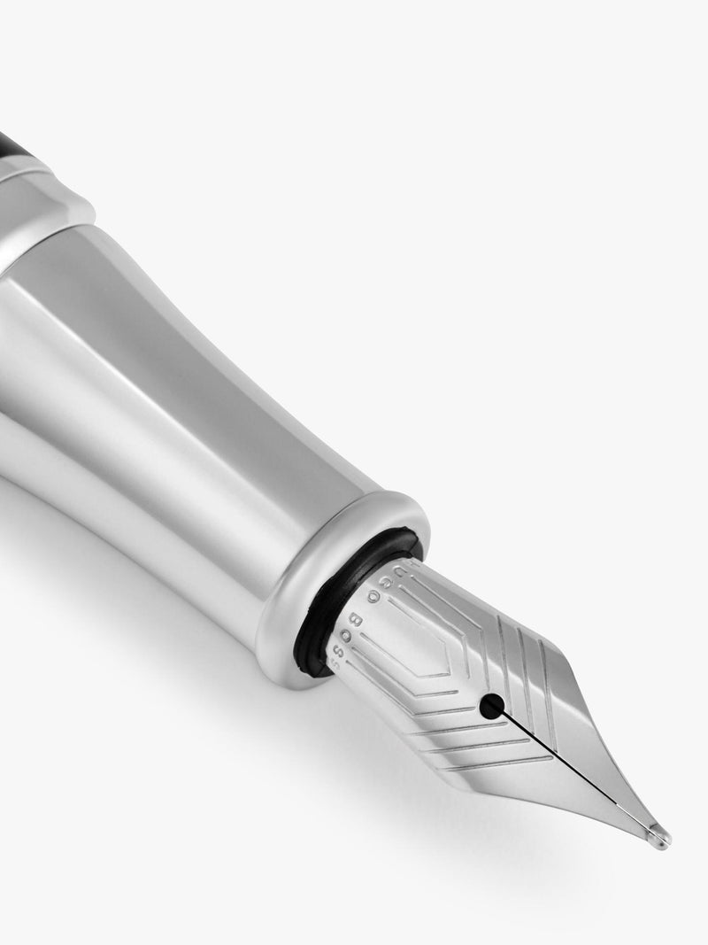 HUGO BOSS Formation Line fountain pen silver (British brand)