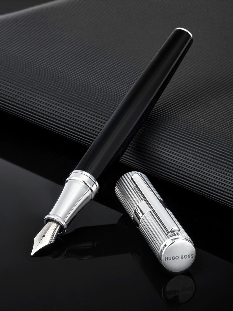 HUGO BOSS Formation Line fountain pen silver (British brand)