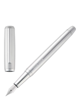 John Lewis HUGO BOSS Pace Fountain Pen, Chrome- Buy online at McGrocer