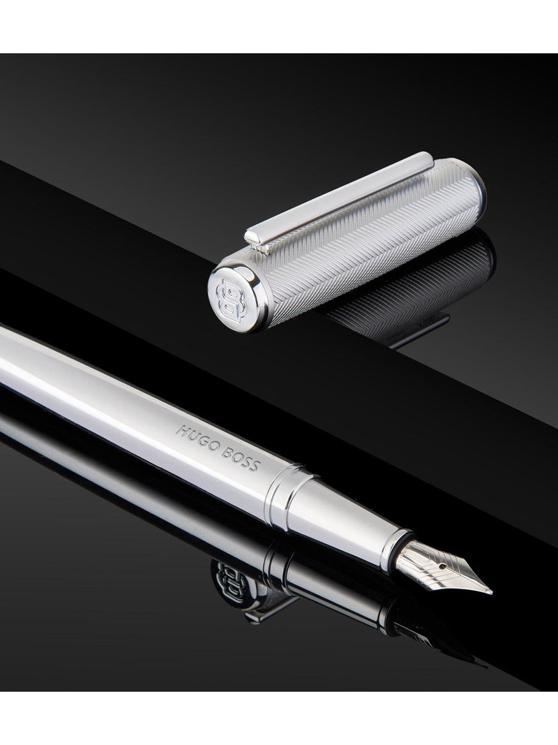 HUGO BOSS Pace Fountain Pen Chrome - British product