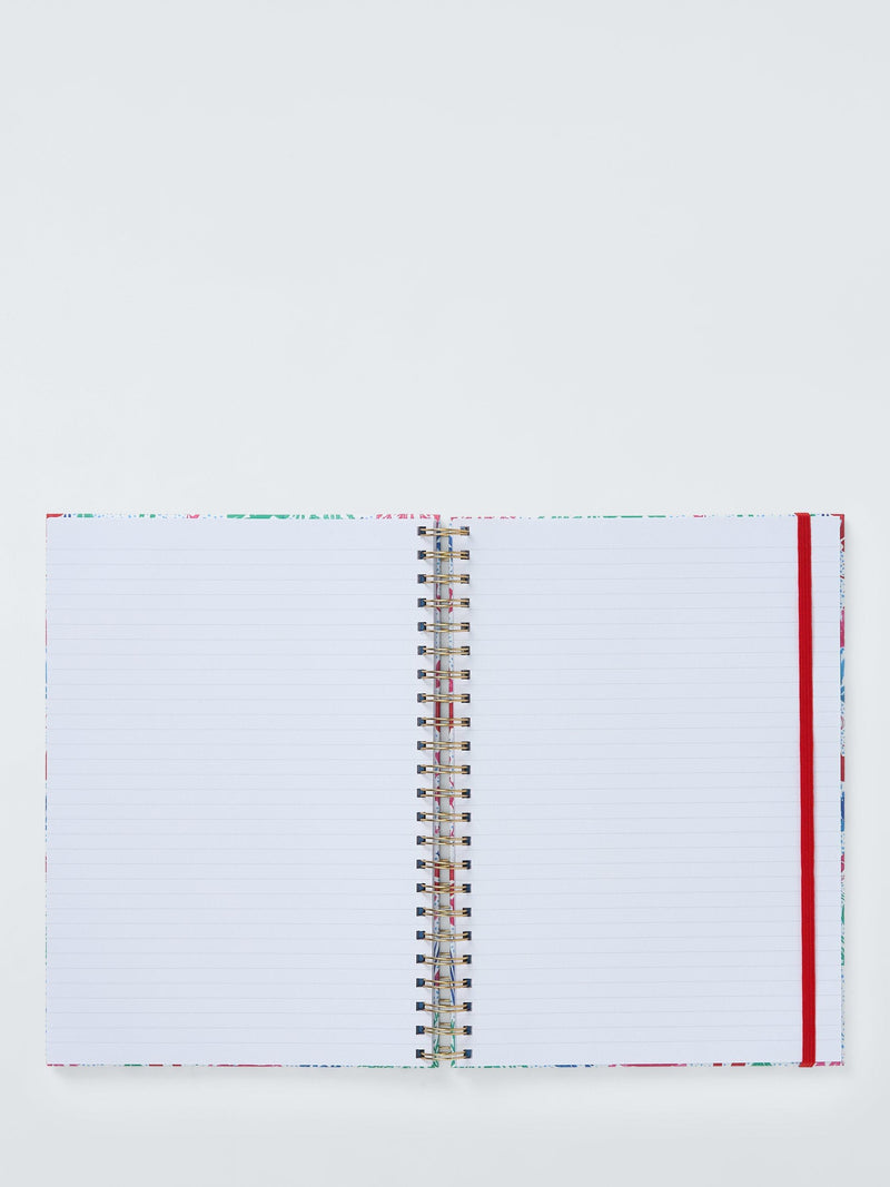 John Lewis A4 notebook sealife print red, imported from the UK