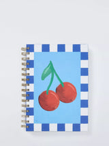 John Lewis John Lewis A5 Cherry Notebook, Blue- Buy online at McGrocer