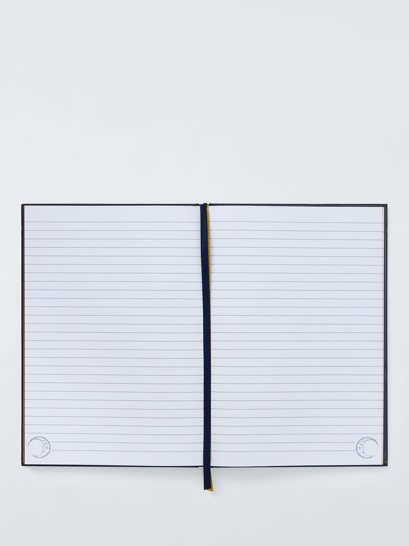 John Lewis B5 Midnight Notebook blue, lined pages (British brand)